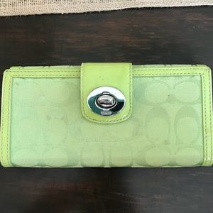 Coach Bags - Lime Green Coach wallet! Coach Bags - Lime Green Coach wallet!